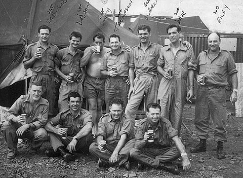 WOs and  Sgts outside mess - 1Dec68